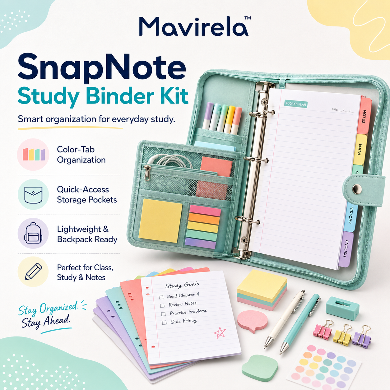 Mavirela™ SnapNote Study Binder Kit
