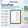 Mavirela™ FocusFlow Digital Study Planner Pad