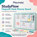 Mavirela™ StudyFlow Magnetic Desk Planner Board